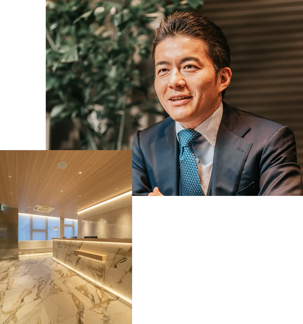 院長 藤本 雅大・院内 受付